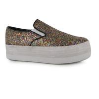 Jeffrey Campbell Play Glitter Slip On Shoes