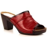 Jezzi Czerwone NA Obcasie women\'s Mules / Casual Shoes in red
