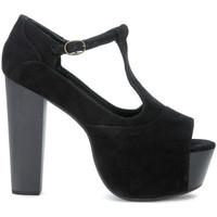 jeffrey campbell foxy suede black sandal womens sandals in black