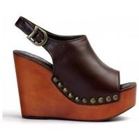 jeffrey campbell leather wedge sandal womens sandals in brown