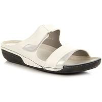 jezzi biae komfortowe womens clogs shoes in white