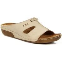 Jezzi Be?owe Komfortowe women\'s Clogs (Shoes) in BEIGE