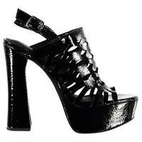 Jeffrey Campbell JN017 Crinkle Patent Heeled Sandals