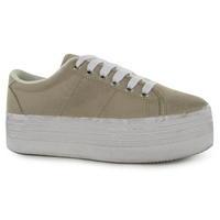 Jeffrey Campbell Play Canvas Wash Trainers