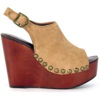 jeffrey campbell snick wedged sandal in beige suede womens clogs shoes ...