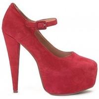 jeffrey campbell red mary jane womens court shoes in red