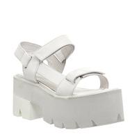 Jeffrey Campbell Mayovista Sandals WHITE LEATHER