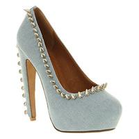 jeffrey campbell madame high heel blue denim