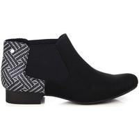 jezzi czarne womens low ankle boots in black