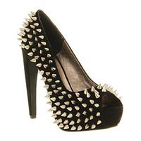 Jeffrey Campbell During Spike High Heel BLACK SUEDE SILVER SPIKES