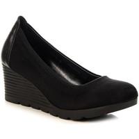 jezzi czarne na womens court shoes in black
