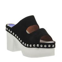 Jeffrey Campbell Westville Clogg BLACK NUBUCK WHITE SOLE