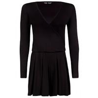 JERSEY LS WRAP PLAYSUIT