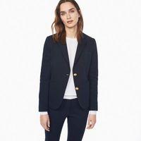 jersey piqu stretch blazer marine