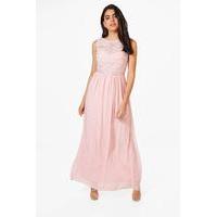 Jessie Embellished Maxi Dress - blush