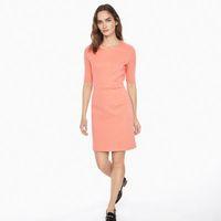 jersey piqu stretch dress shell pink