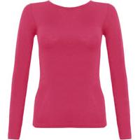 jessie long sleeved basic jersey top cerise