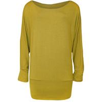 jena basic jersey batwing top olive