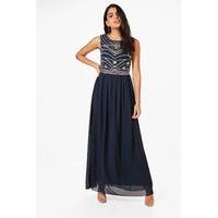 Jessie Embellished Maxi Dress - navy