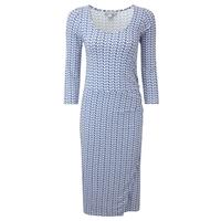 Jersey Wrap Dress (Blue Chevron / 08)