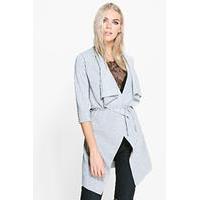 jersey waterfall jacket grey