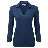 Jersey Collared Top (French Navy / 12)