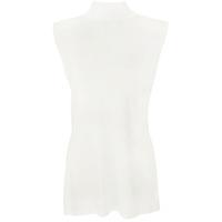 Jeanette Sleeveless Turtle Neck Top - White