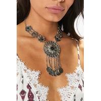 Jemma Silver Statement Coin Necklace