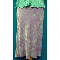 jeff banks size 12 purple calf length skirt