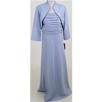 jessica howard size 12 pale blue evening dress jacket