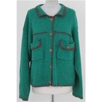 jeffrey rogers size m green cardigan