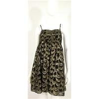 jessicas attic size 14 black and gold party dress
