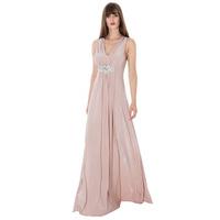 Jewelled Waist Maxi Dress - Champagne