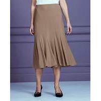 Jersey Skirt with Godets L27in