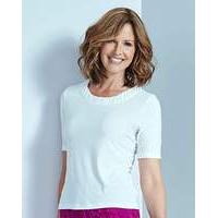 Jersey Top with Ruched Neckline