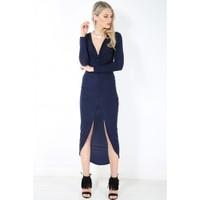 Jessica Ruched Midi Length Bodycon Dress