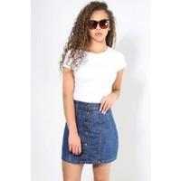 Jessica Multi Pockets Mini Jeans Skirt