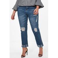 jessica fray hem distressed mom jean blue