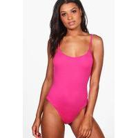 jersey bodysuit cerise