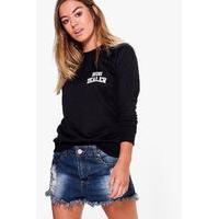 Jess Hug Dealer Slogan Sweat - black