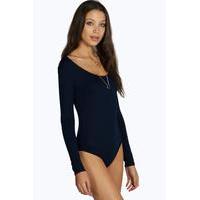 jennie long sleeve bodysuit navy