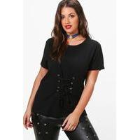 jessica corset t shirt black