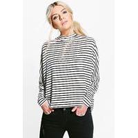 Jenny Oversized Batwing Stripe Tee - multi