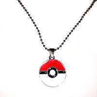 Jewelry Inspired by Pocket Monster Ash Ketchum Anime Cosplay Accessories Necklace White / Red / Silver Alloy Male / Female