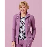 jersey jacket with zip fastening