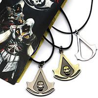 Jewelry Inspired by Assassin\'s Creed Connor Anime/ Video Games Cosplay Accessories Necklace Black / Yellow / Silver Alloy Male