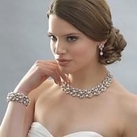 jewelry set drop earrings pearl necklace pearl elegant bridal pearl rh ...
