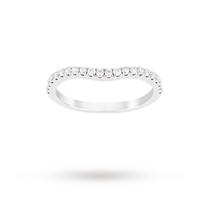 Jenny Packham Brilliant Cut 0.35 Carat Total Weight Contour Eternity Ring in Platinum - Ring Size P