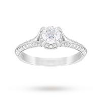 Jenny Packham Brilliant Cut 1.10 Carat Total Weight Solitaire Diamond Ring in 18 Carat White Gold - Ring Size L