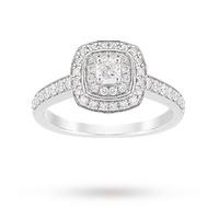 jenny packham cushion cut 120 carat total weight double halo diamond r ...